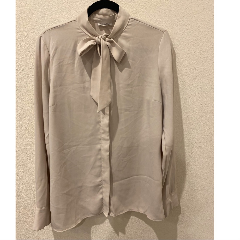 Women’s Calvin Klein tie novelty long sleeve
